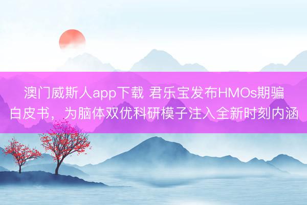 澳门威斯人app下载 君乐宝发布HMOs期骗白皮书，为脑体双优科研模子注入全新时刻内涵